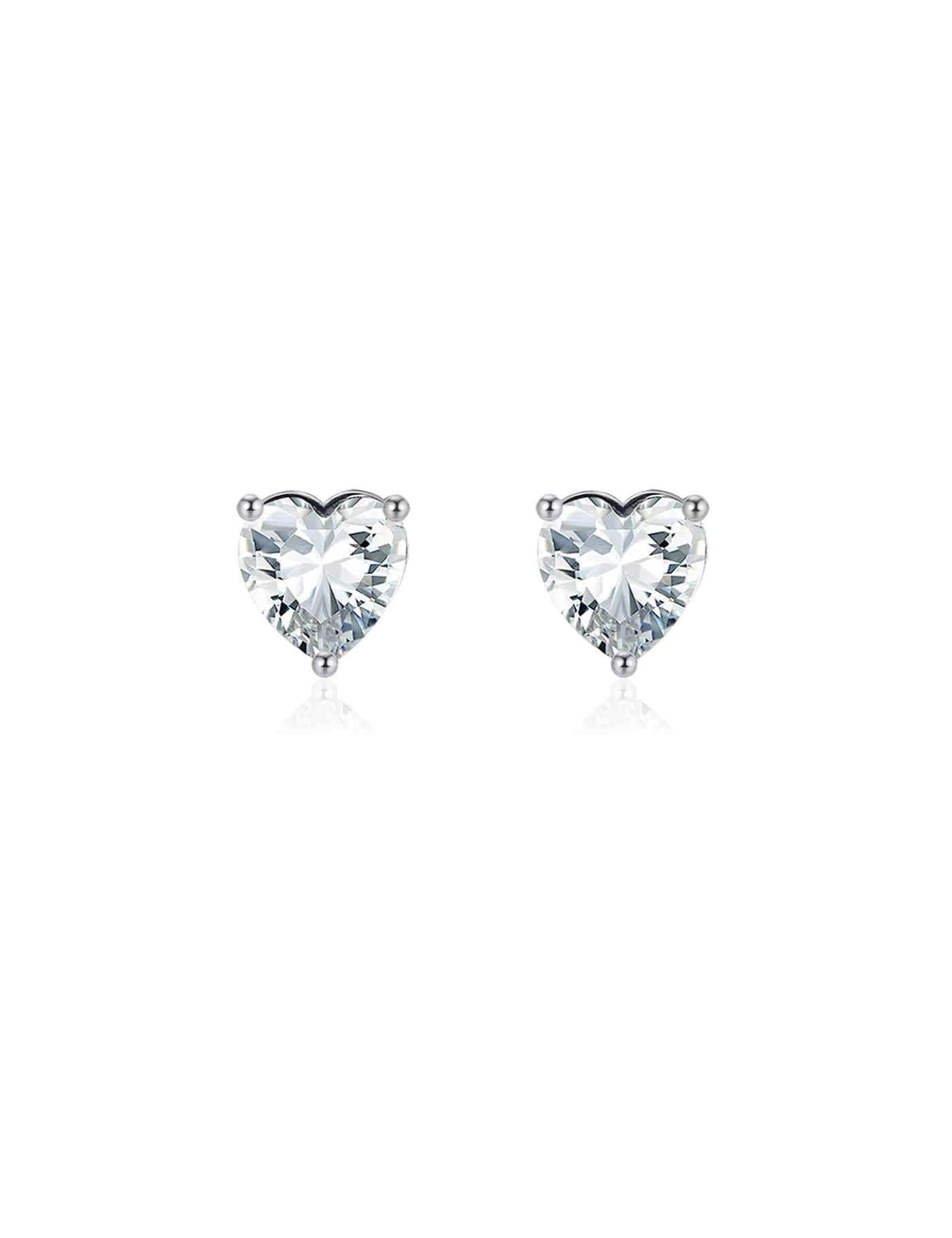 Ice heart earring (WG)