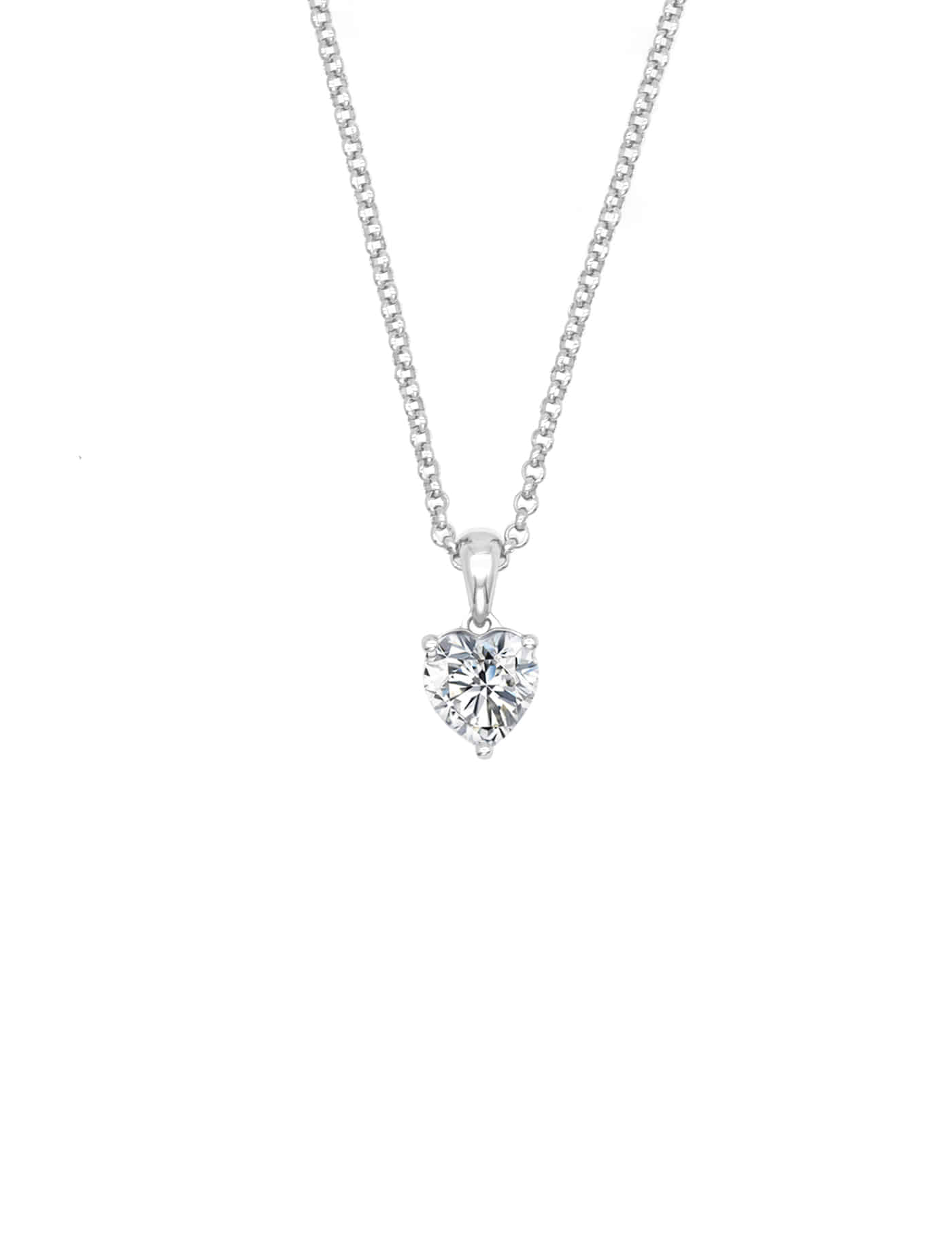 Ice heart necklace (WG)