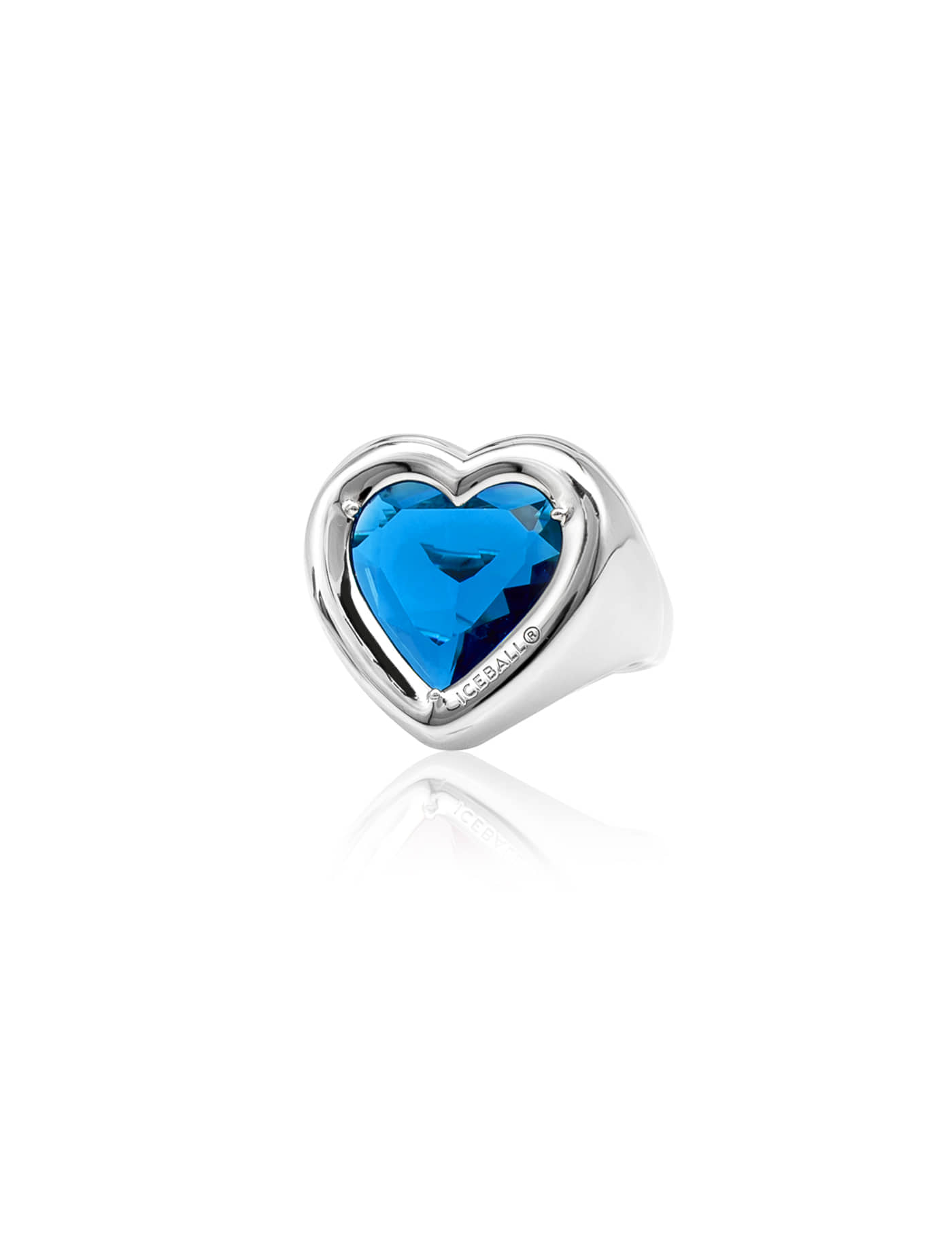 BIG heart ring (Blue)