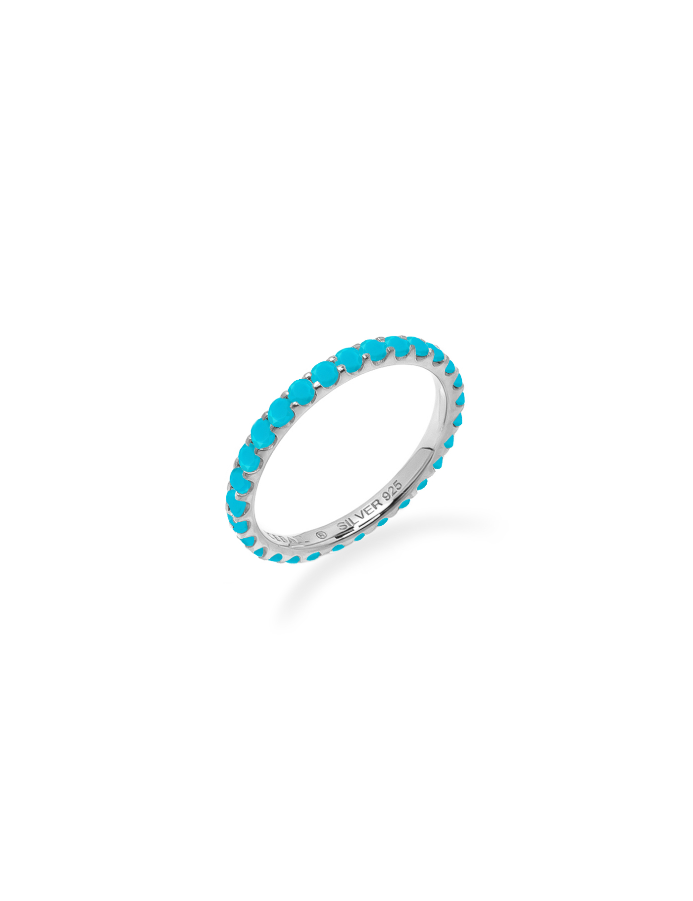 Turquoise 2mm guard ring