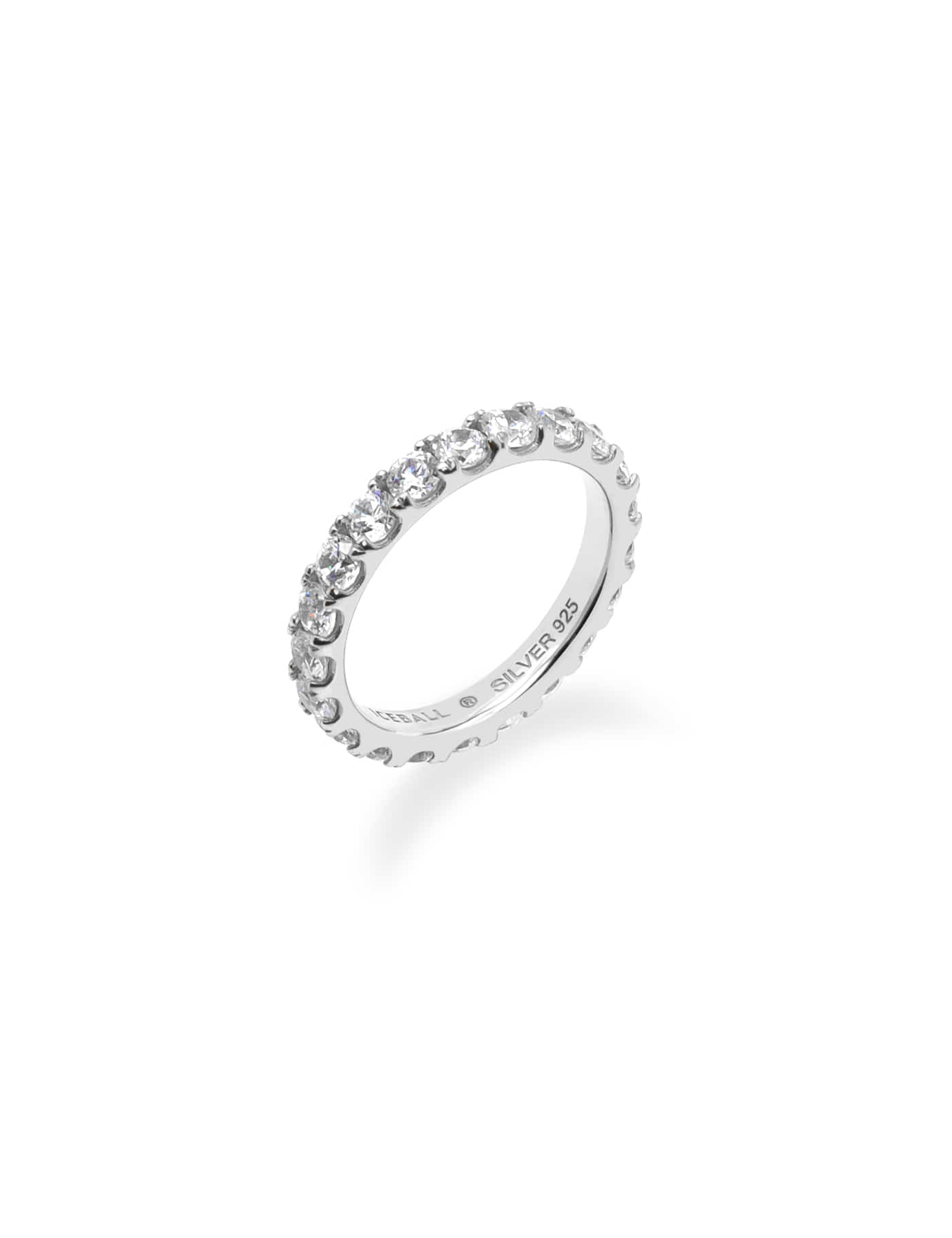 Ice 3mm pave ring (WG)
