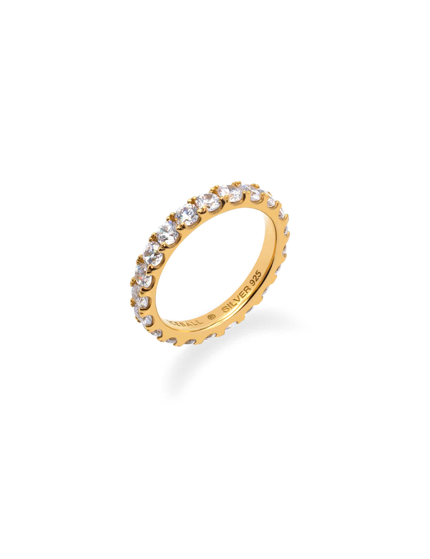 Ice 3mm pave ring (G)