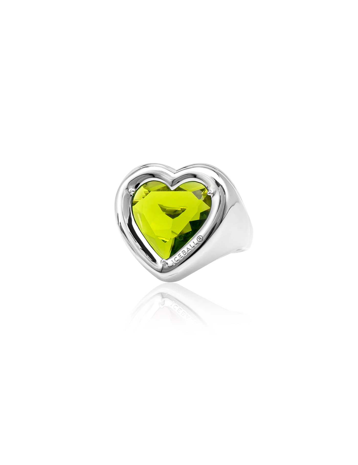 BIG heart ring (Green)